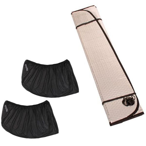 Car Window Shade Sock Side Window Sox + Windscreen Sun Shade Visor - Square