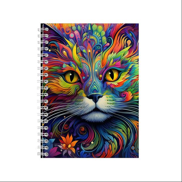 CAT PSYCHEDELIC 2 A5 Notebook Gift Idea Notepad 226