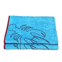 Velour 2 Pack Bath Sheet Cotton 90 x 180cm