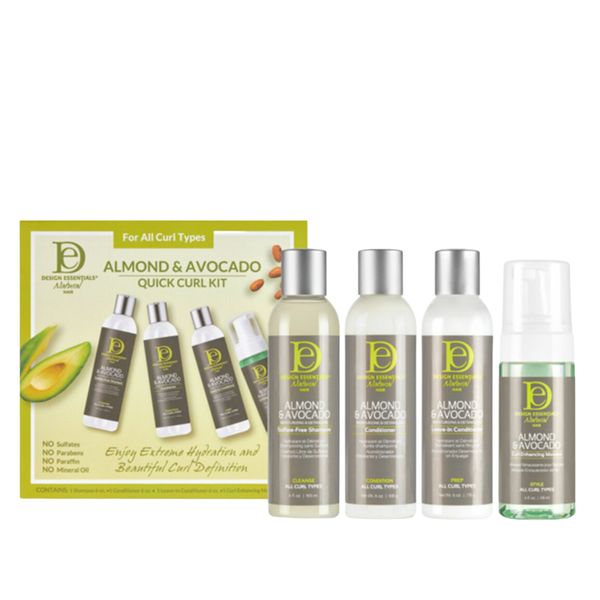 Design Essentials Almond &amp; Avocado Quick Curls Kit