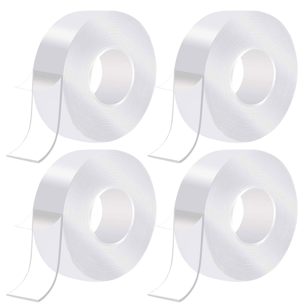 Bestby - 3mx30mm Clear Nano Gel Double-Sided Mounting Tape (4 Pack)