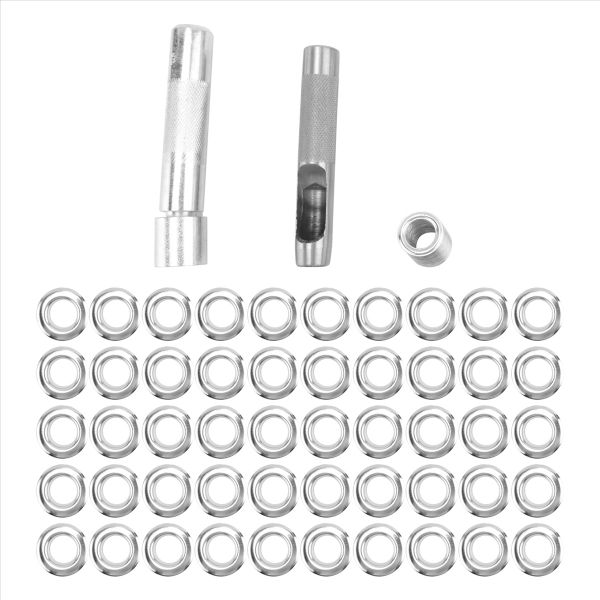100Pcs Punch Grommets And Awning Tent Tarp Repair Kit Hole Eyelet
