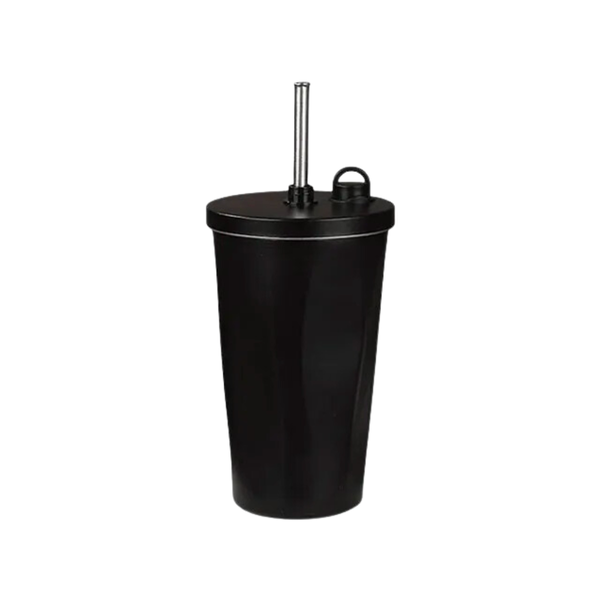600ml Stainless Steel Travel Cup with Straw