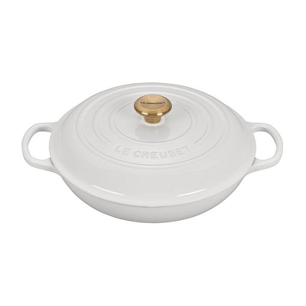 Le Creuset Signature Shallow Casserole - 30cm - White