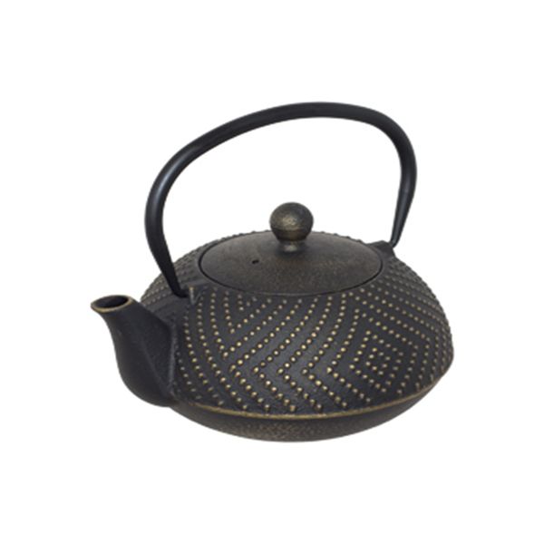 Studded Black Cast Iron Tea Pot -900ml