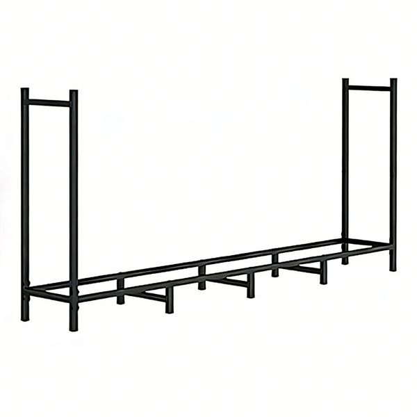 5FT Large layer Firewood Rack Metal Wood Rack/Storage rack -wood log holder