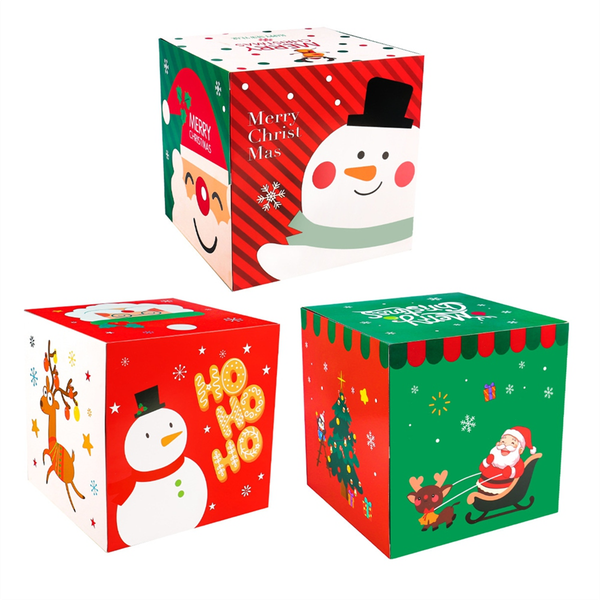 Christmas Candy Packaging Box Small Elk/Snowman/Santa Claus Candy Box 25cm/