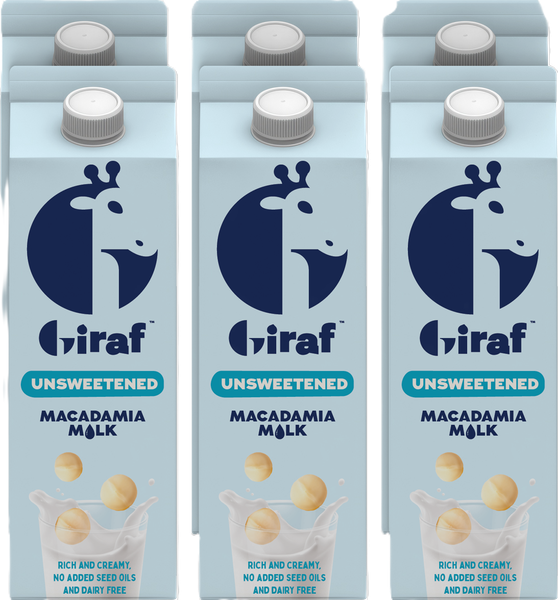 Giraf Macadamia Milk (6 x 1L) - Original Unsweetened