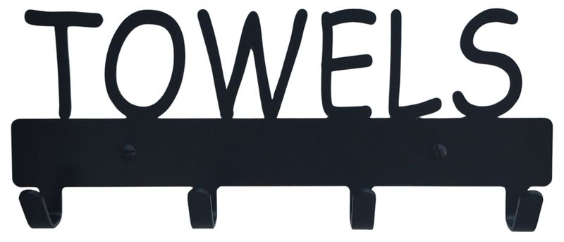 Towels &amp; Bath Robes Rack - 4 Hooks