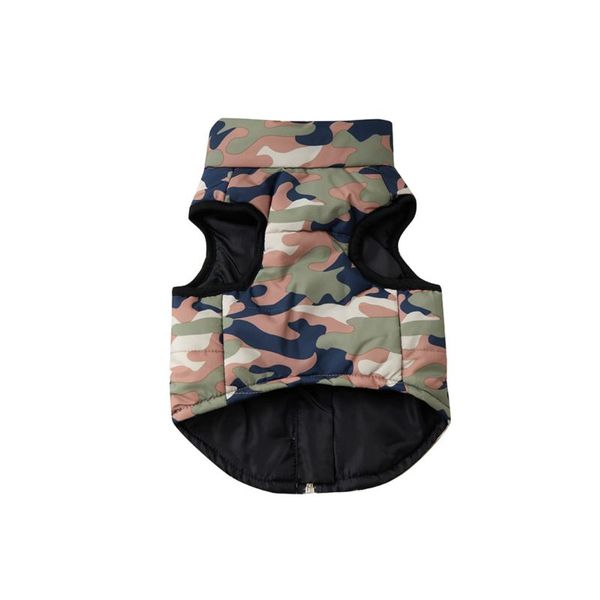 Dog Puffer Jacket - Camo Print - Medium