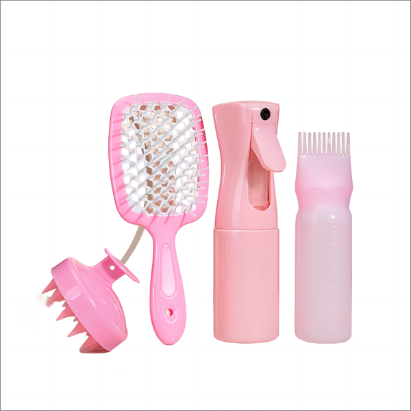 Hair Dye Bottle Spray Bottle Hairdressing Comb Set Of 4 Pieces