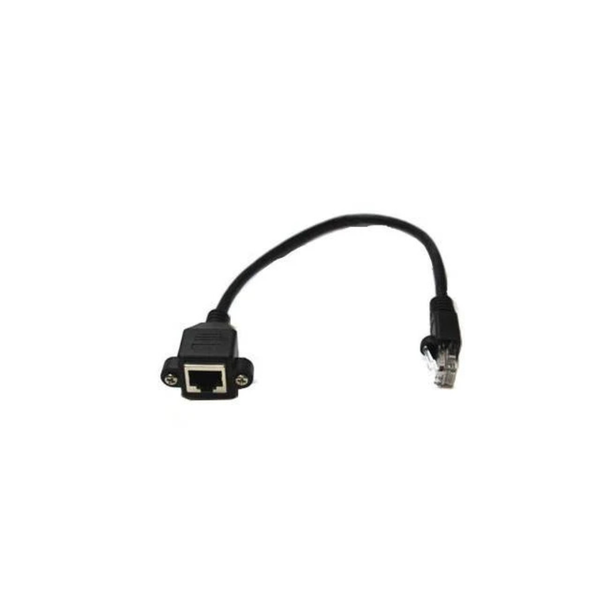 XY-RJ45SPFR-2/30 Shielded RJ45 Raised Panel Female Receptacle with 30cm