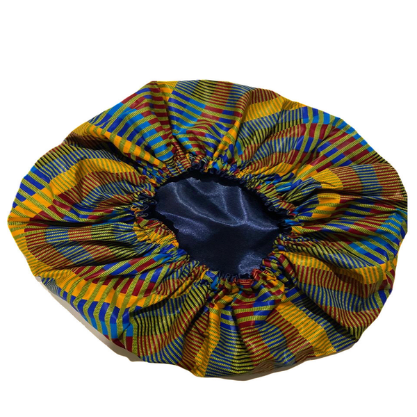 Ankara Satin Lined Hair Bonnet 19 Large