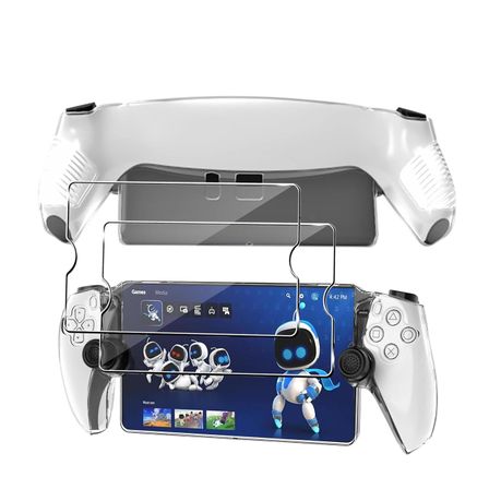 Protective Clear Case & Screen Protector Combo Compatible for PS5 Portal Image