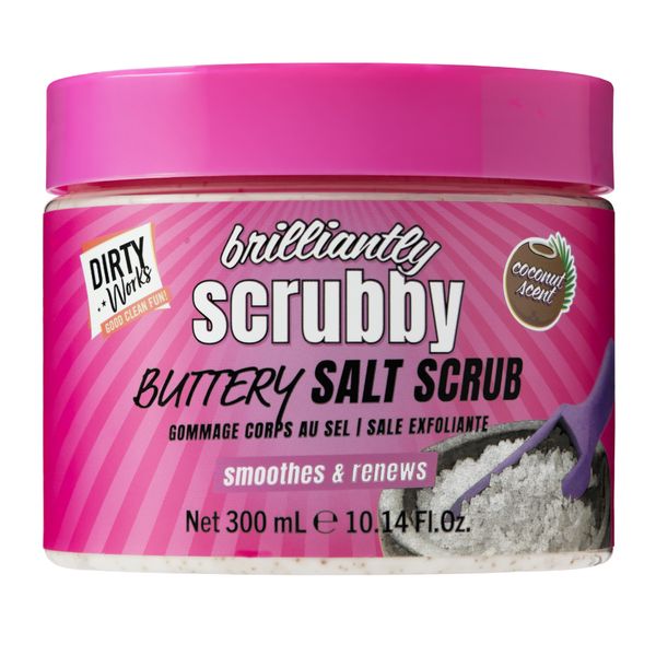 Dirty Works Brilliantly Scrubby Salt Scrub - Exfoliating Body Scrub - 300ml