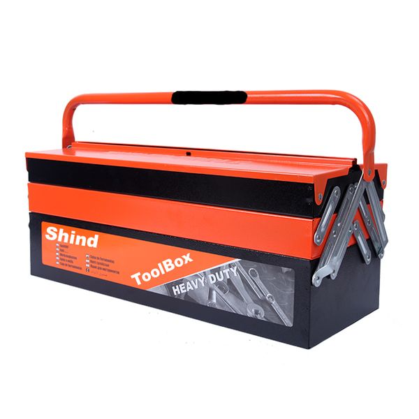 Shind Tool Box 5 Tray Heavy Duty Metal Storage