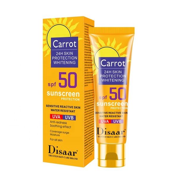 Disaar Carrot Sunscreen Hydrating Anti-UV Waterproof Sunscreen Cream