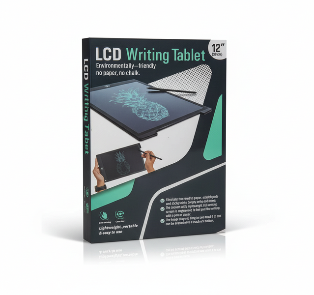 Edu LCD Writing Board 19x29 cm - Reusable Drawing and Note Tablet