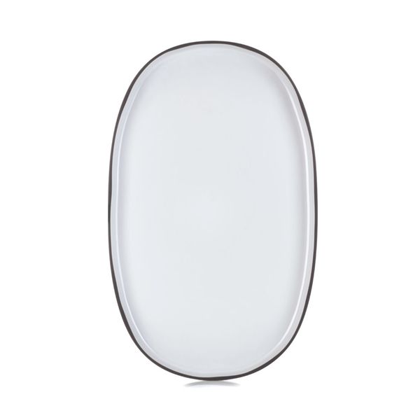 Caractere Oval Dish 46cm Large - White