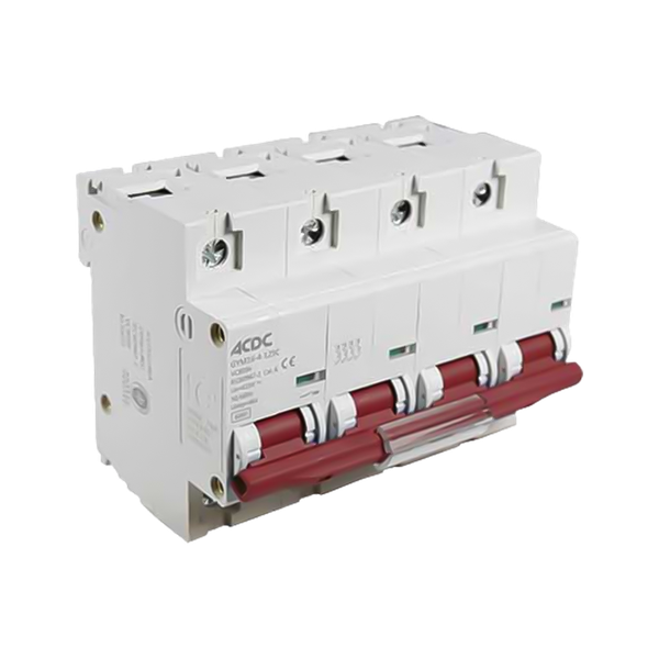 Din Circuit Breaker 4 Pole D-Curve 6KA 100A