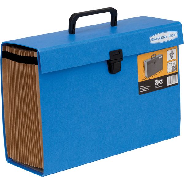 Bankers Box Handifile Expanding Organiser, Blue
