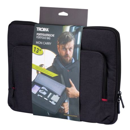 Troika Mon Carry Laptop Sleeve Gray