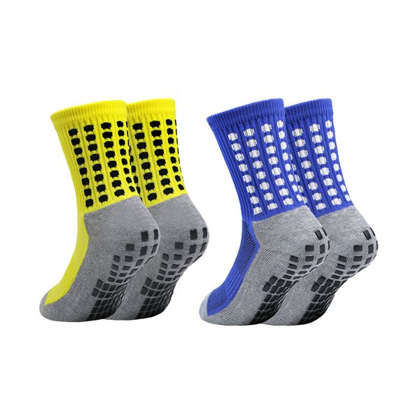 2 Pairs of Anti-Slip Football Socks (Shin Guard Socks)