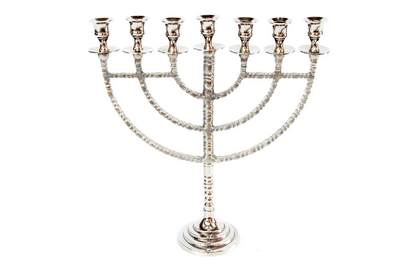 Silver Plated 7 Candle Holder- Menorah