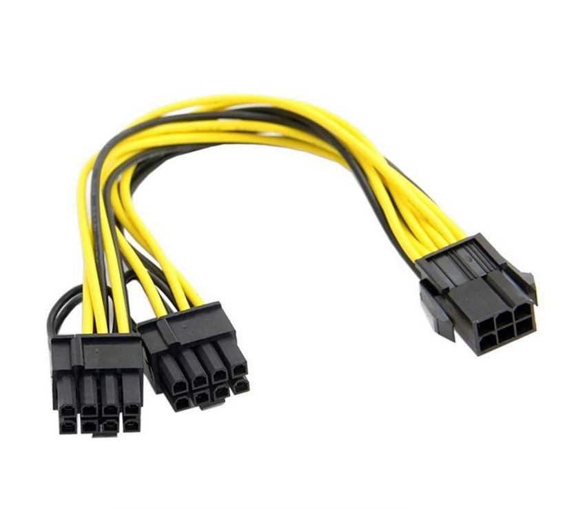 Power Splitter Cable 6 pin to 2 x PCIe 8 pin | Shop Today. Get it ...