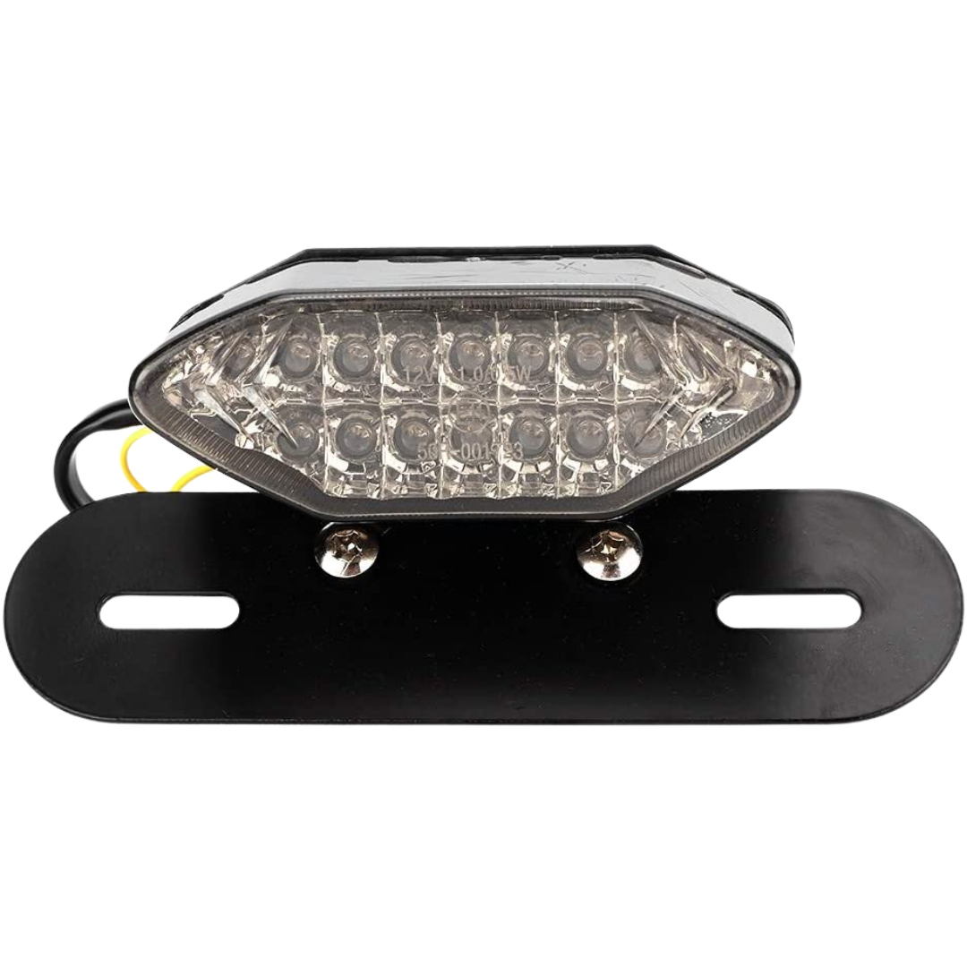 Motorcycle LED Taillight - Number Plate Holder, Indicators and Brake ...