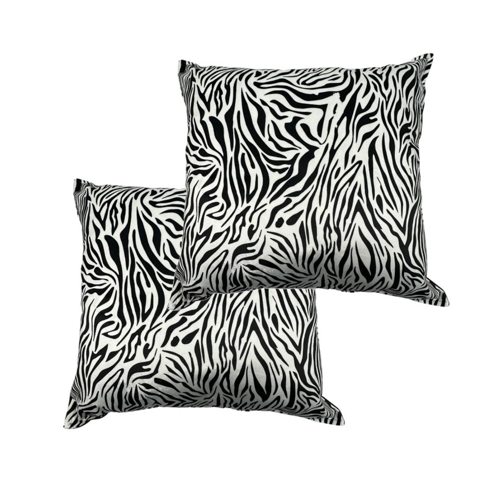 2 Pack Decorative Pillows With Animal Print / Scatter Cushions