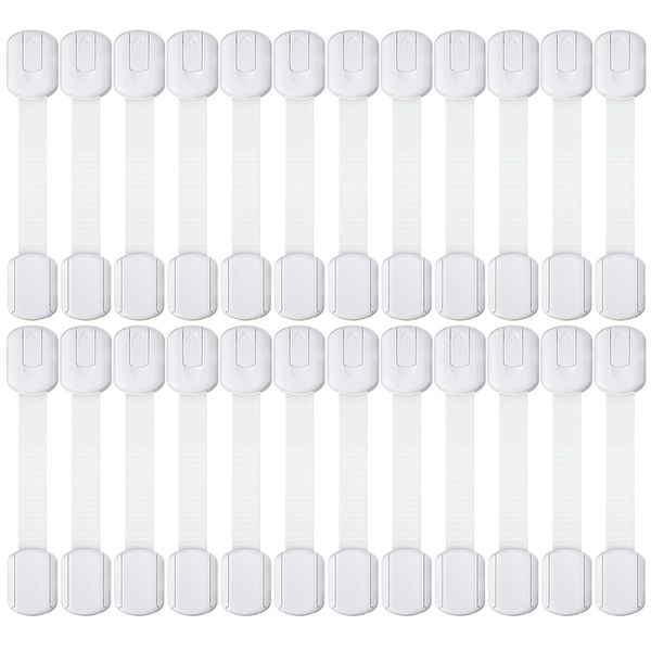 24 Pieces Child Proof Cabinet Locks, Baby Proof Drawer Locks for Baby