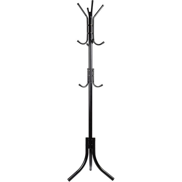 Sulfar Standing Metal Coat Rack Hat Hanger 11 Hook