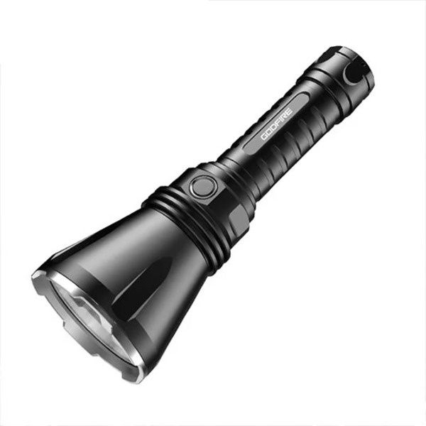 GODFIRE TF01 High-End LED Flashlight - 1371 Lumens, 1000m Beam Distance