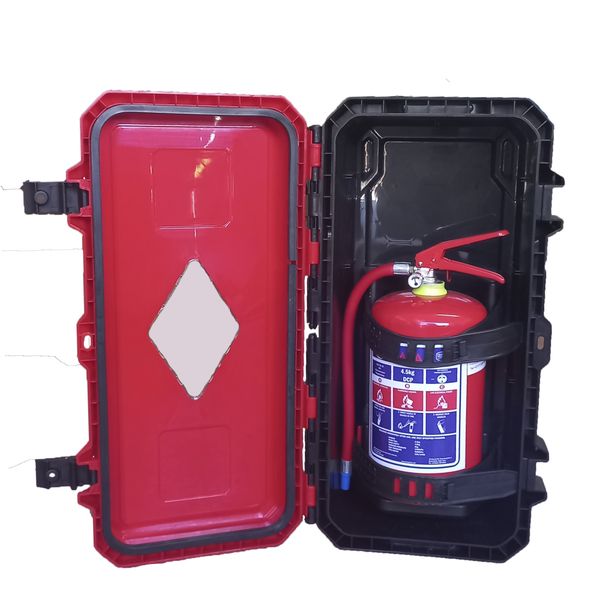 4.5kg Fire Extinguisher Heavy Duty Plastic Cabinet Combo