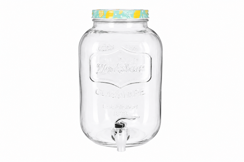 Danny Home Glass Drink Dispenser with Tap 5L