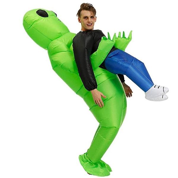 Green Carry-Me Alien Inflatable Costume