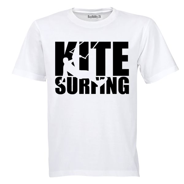Kite Surfing - Mens - T-Shirt - White