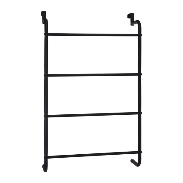 Over-the-door Towel Rack - Steel Black - 44x15x73cm