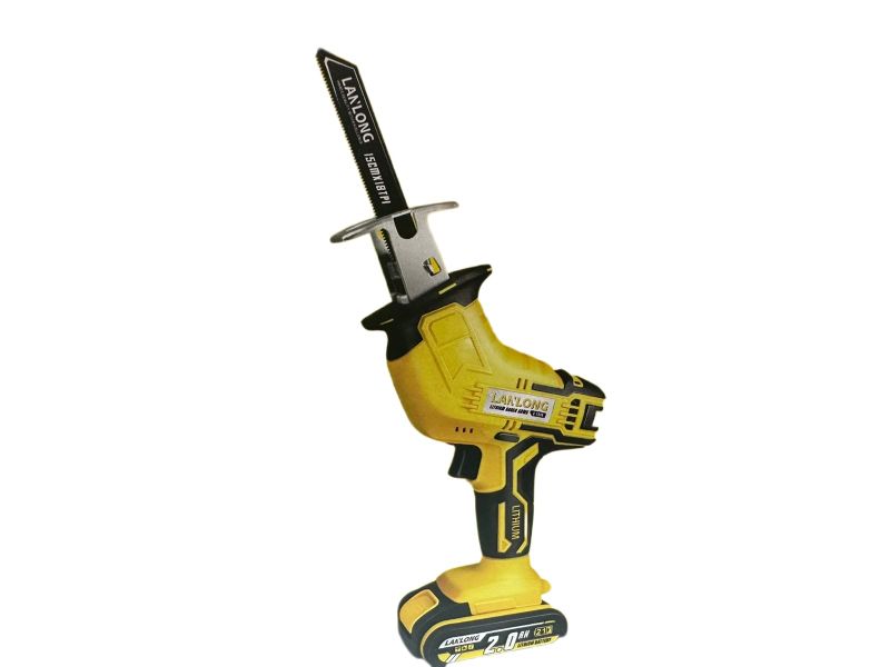Lanlong Rechargeable Cordless Handheld Wood Cutting Saber Saw Machine