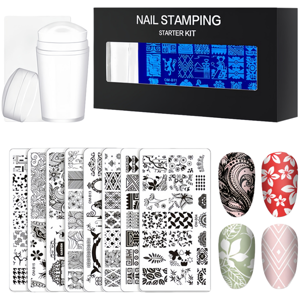 Stamp Printing Steel Plate Set With Stamp &amp; Scraper