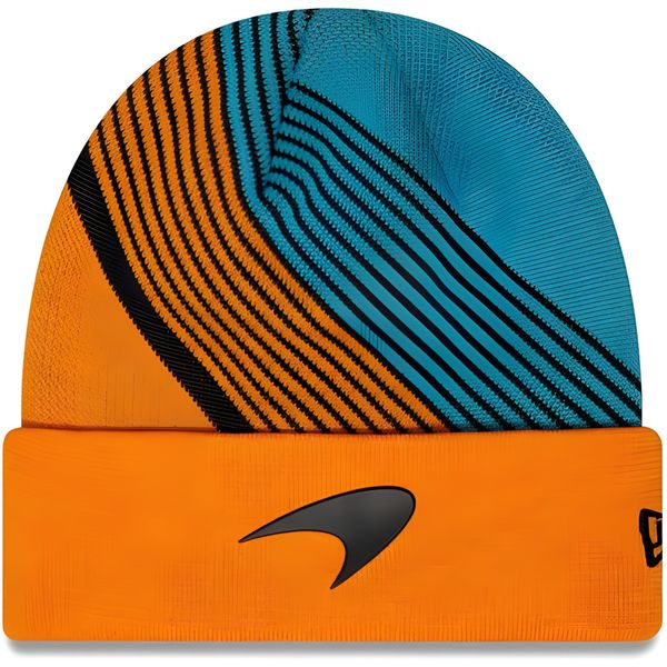 McLaren Team Cuff Beanie Orange and Blue