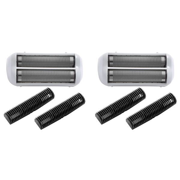 2X Shaver Replacement Foil And Cutters For Andis 17150 17200 Silver