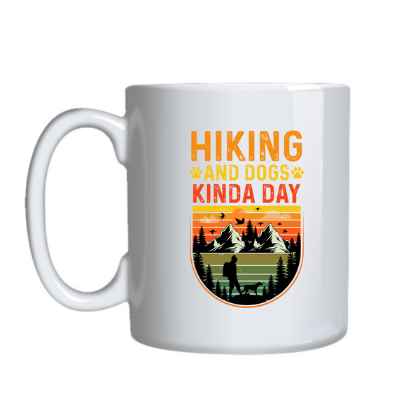 Hiking Dogs Coffee Mugs for Dog Lovers Funny Graphic Birthday Present