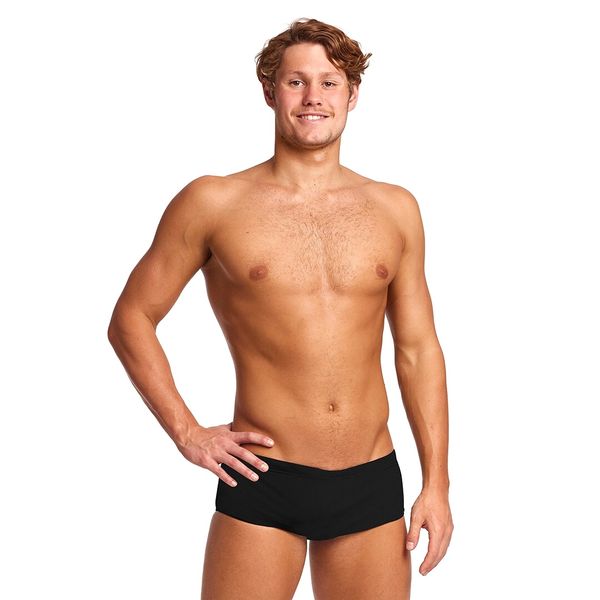 Funky Trunks Men's Sidewinder Trunk Swimming Costume - Still Black
