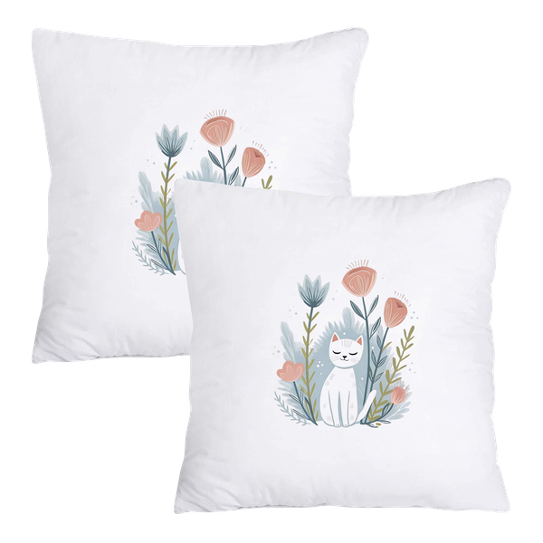 Scatter Cushion Cover Set - Below Flower Cat