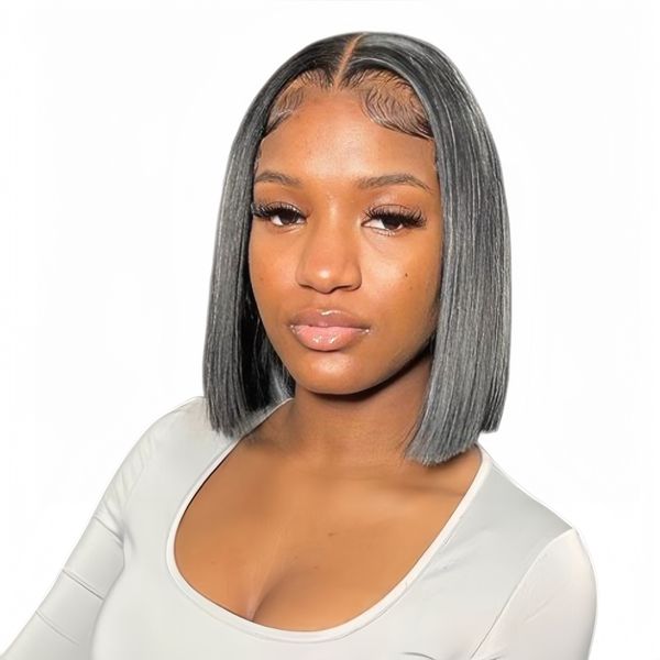 Marigold 10-Inch Short Bob Wig Full Frontal Huma image