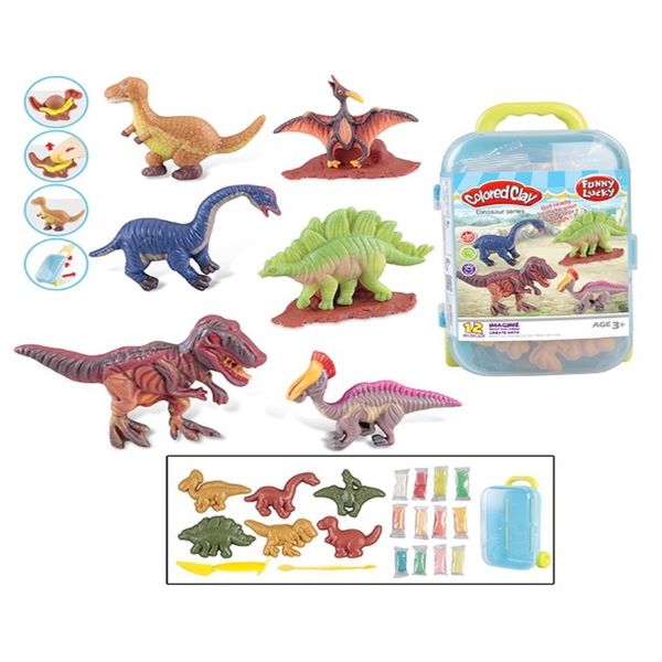 Clay Play On The Go Build a Dinosaur