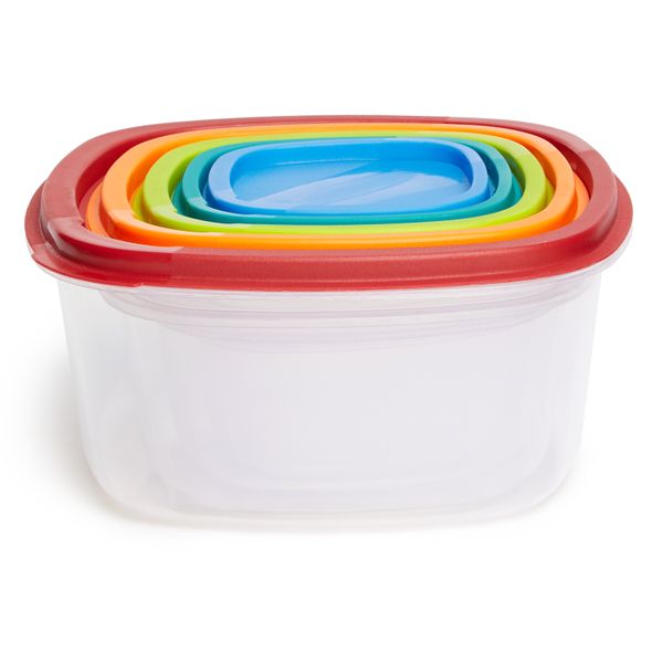 George &amp; Mason - 5 Piece Storage Container Set - Multi-Coloured