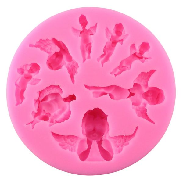 Kitchen Baking Multifunctional Angel Variety Silicone Fondant Mould (10cm)